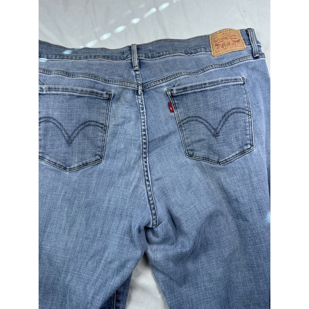 Levi’s 505 Straight Jeans Floral Embroidered Women’s Size 33 Light Wash - Picture 13 of 16